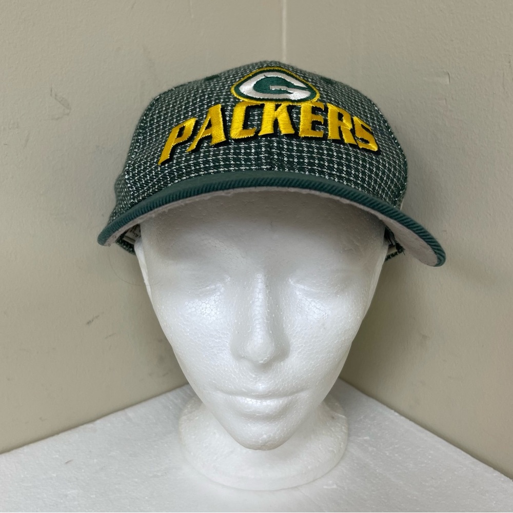 Vintage NFL Proline Greenbay Packers Checkered Adjustable Hat
